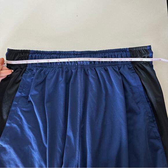 MENS NIKE Drifit Navy Blue Black Basketball Mesh Drawstring Workout Gym Shorts M - Picture 8 of 11